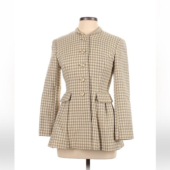Vintage Poler and Ashley Nouvelle Collection houndstooth coat, size 11 or medium - Picture 1 of 11
